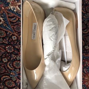 Jimmy Choo Alina Pat Nude flats euro size 38